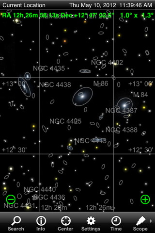 With over 740,000 galaxies in StarSeek Max's database, you can chart the Virgo Cluster to 18th magnitude!