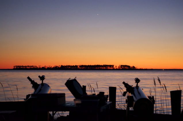 XT8s Scanning for Planets at Sunset by Scott A.