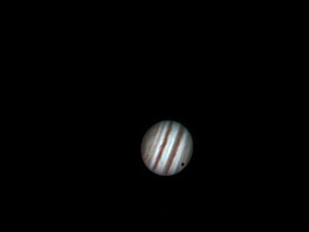 Jupiter's Moon callisto Cast Shadow Onto Jupiter's Cloud Top by Kim Mitchell
