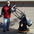 Dr. B. with his Orion SkyQuest XX12 IntelliScope Truss Dobsonian