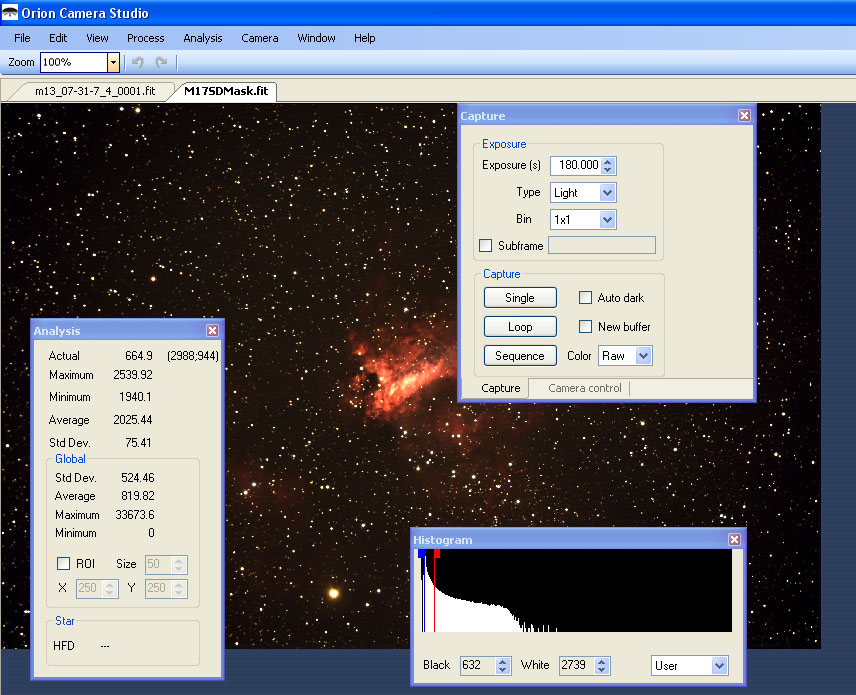 Orion Camera Studio Software for StarShoot G3